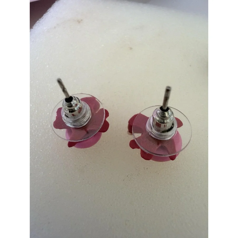 Butterfly Turtle Heart Stud Earrings Set Kids Multicolor Pink Red Purple Cute